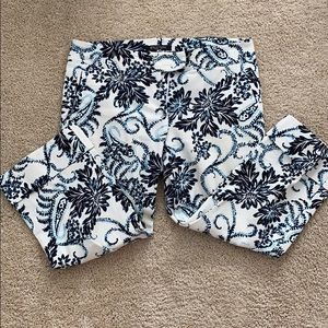 Etcetera pattern cropped pants